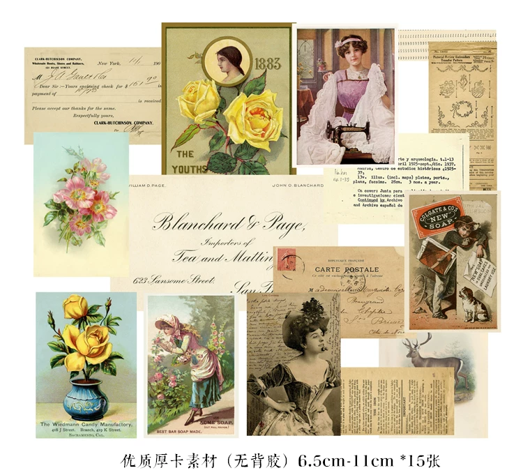 Vintage Junk Journal Ephemera Paper Pack, Textured Old Newspaper Poster Pages for TN Planners & Scrapbooking DIY Crafts