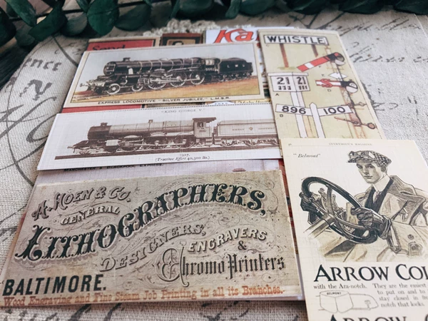 Vintage Junk Journal Ephemera Paper Pack, Textured Old Newspaper Poster Pages for TN Planners & Scrapbooking DIY Crafts