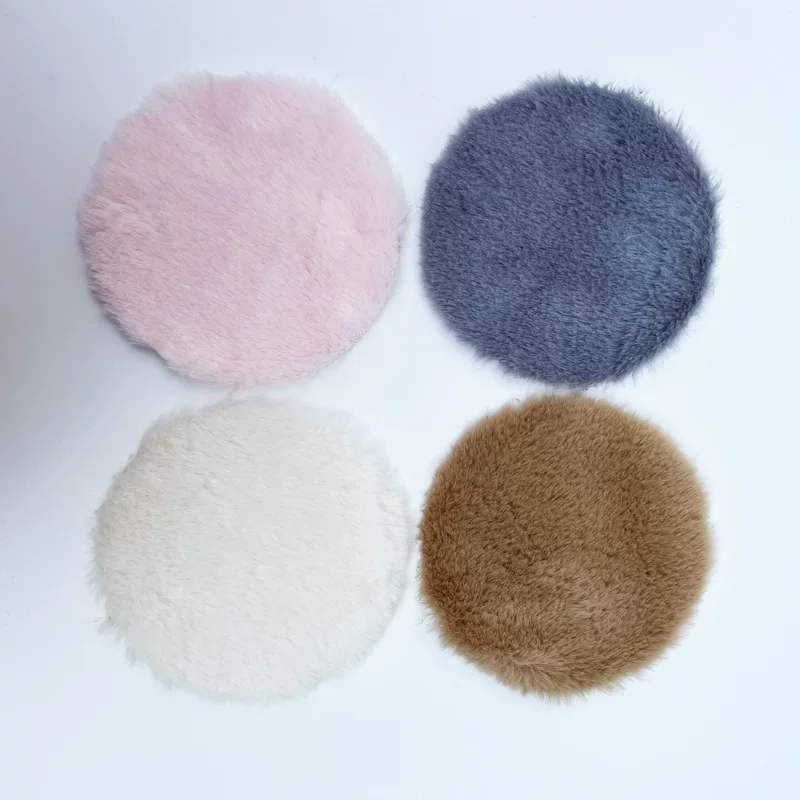 1:12 Miniature Dollhouse Plush Rug Soft Faux Fur Carpet Floor Mat for 1/6 BJD Doll Room Decor