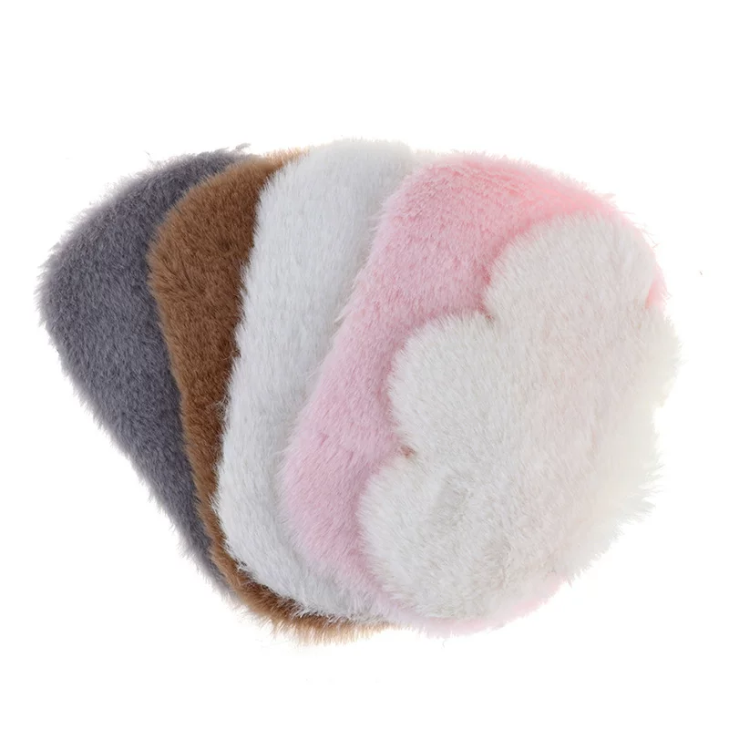 1:12 Miniature Dollhouse Plush Rug Soft Faux Fur Carpet Floor Mat for 1/6 BJD Doll Room Decor