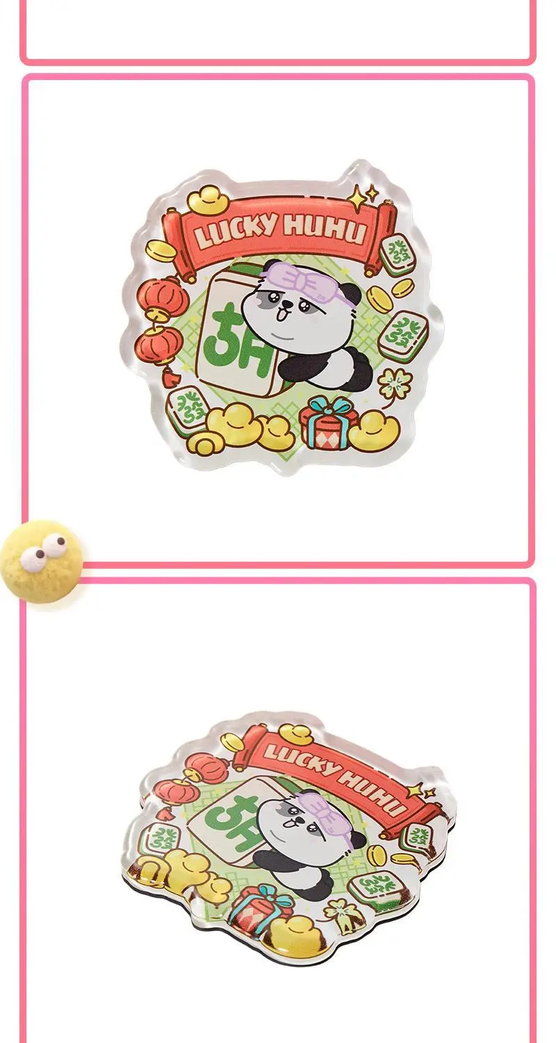 Panda Project - Panda Huhu Acrylic & Metal Fridge Magnet