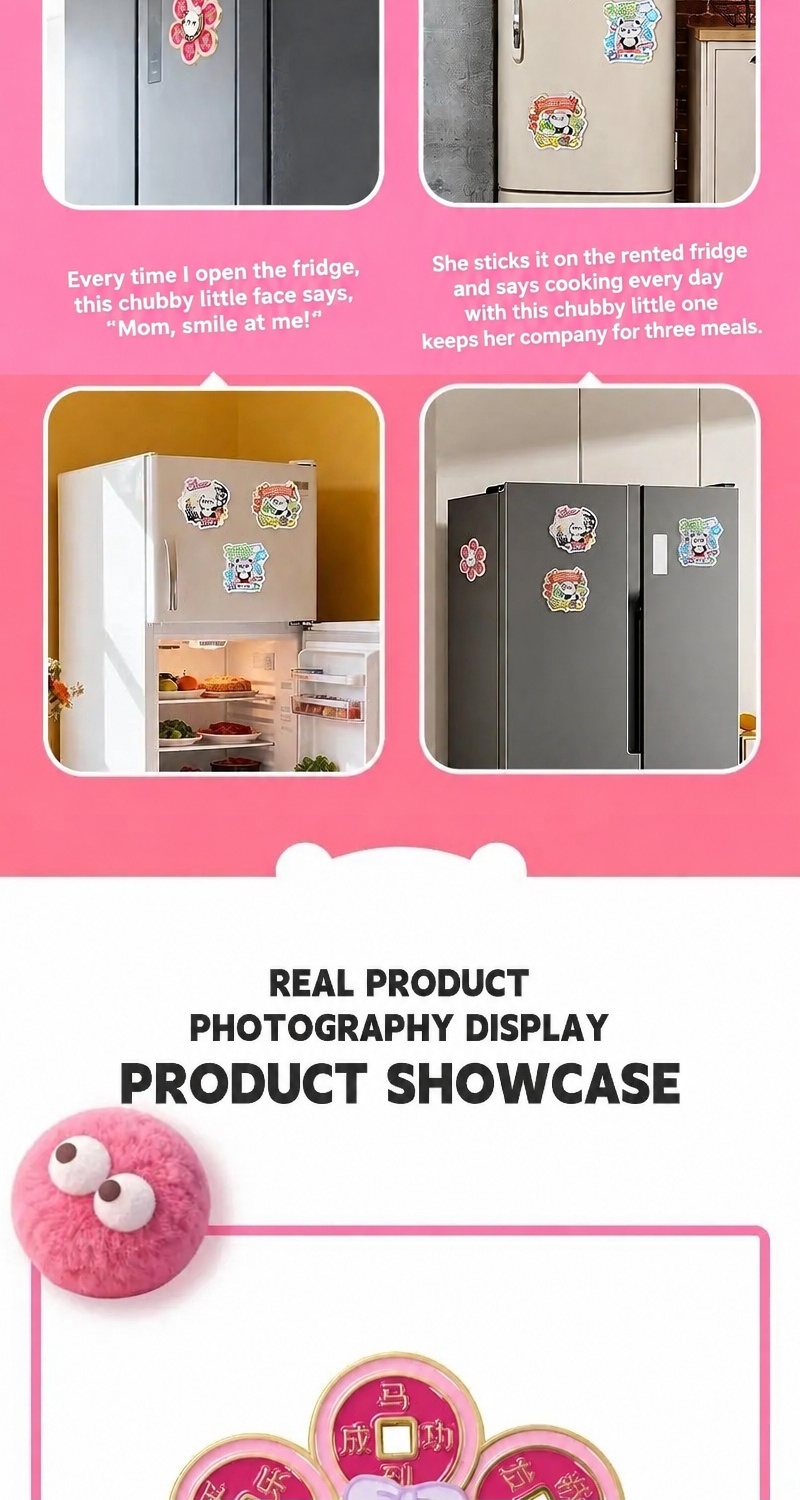 Panda Project - Panda Huhu Acrylic & Metal Fridge Magnet