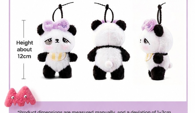 Panda Project - Panda Huhu Plush Pendant 11cm
