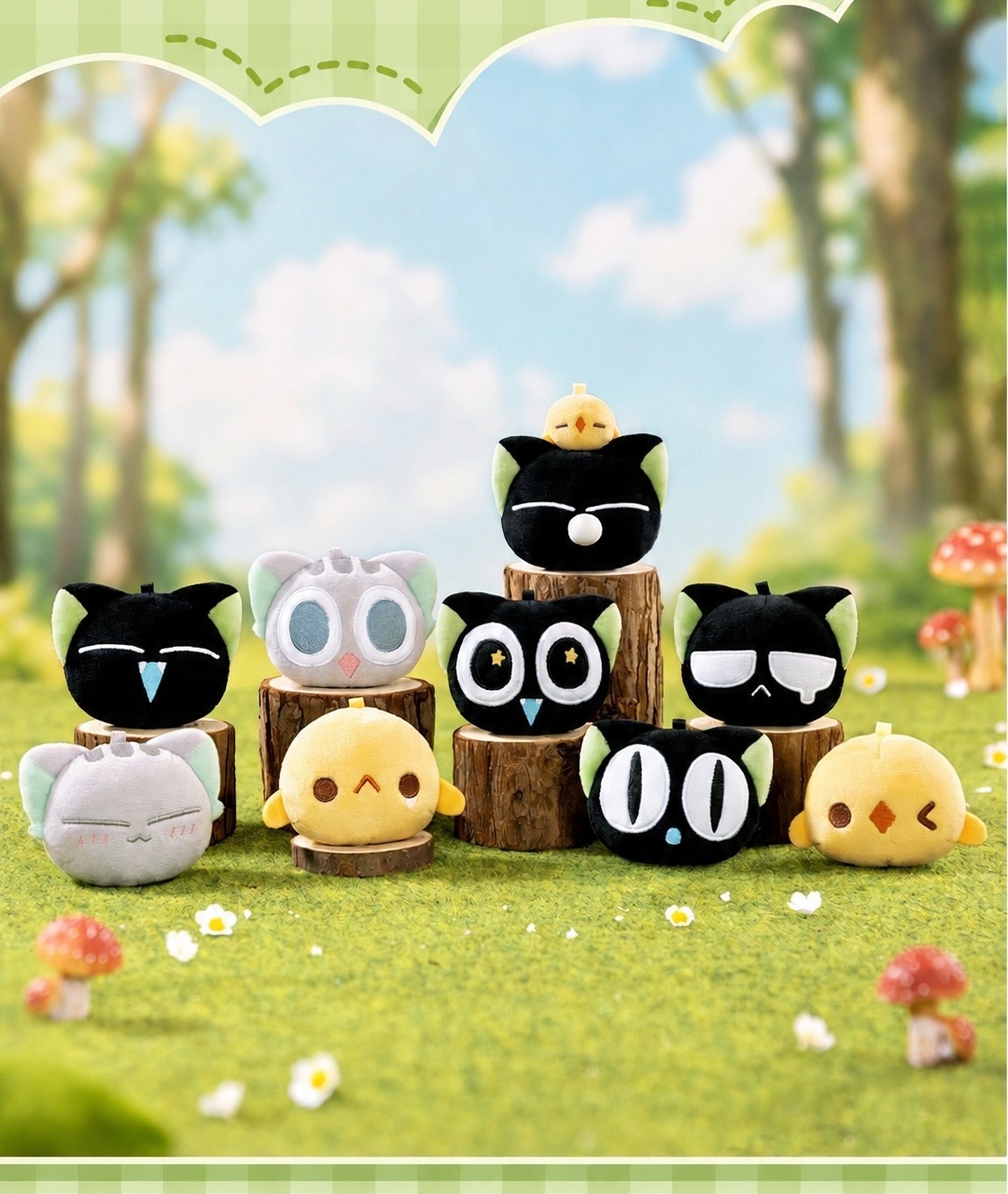 Luo Xiaohei Mini Refrigerator Magnet Plush Blind Box