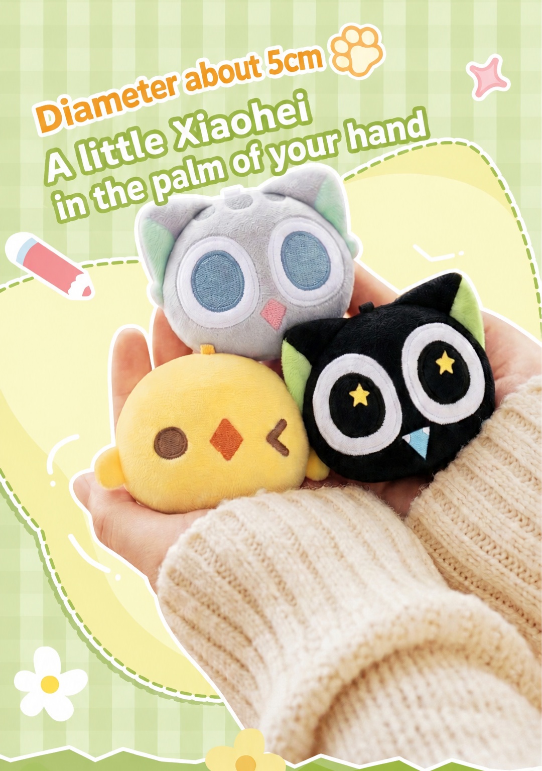 Luo Xiaohei Mini Refrigerator Magnet Plush Blind Box