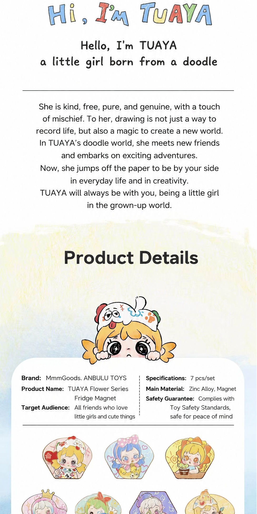 Tuaya Flower Series Fridge Magnet Blind Box