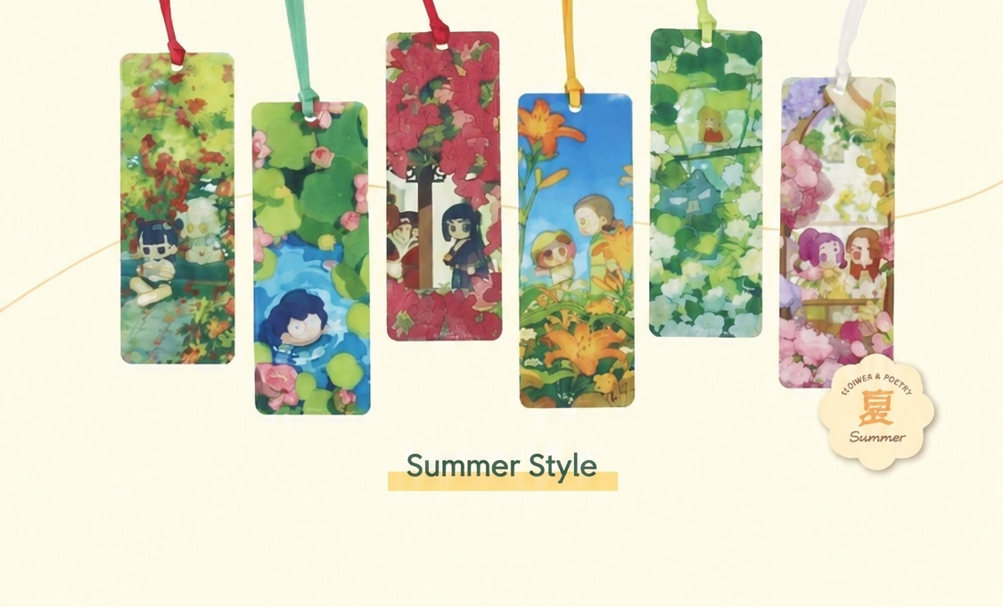 Luo Xiaohei Seasonal Translucent Bookmark