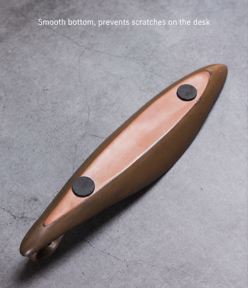 Minimalist Ceramic Incense Stick Holder - Zen Boat & Mountain Ash Catcher Tray