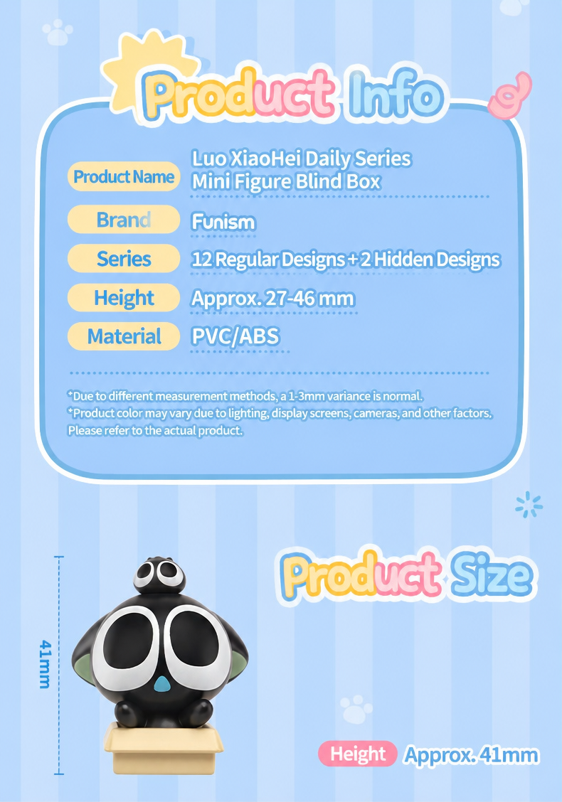 FUNISM x The Legend of Luo Xiaohei Daily Life Series Mini Blind Box Figure