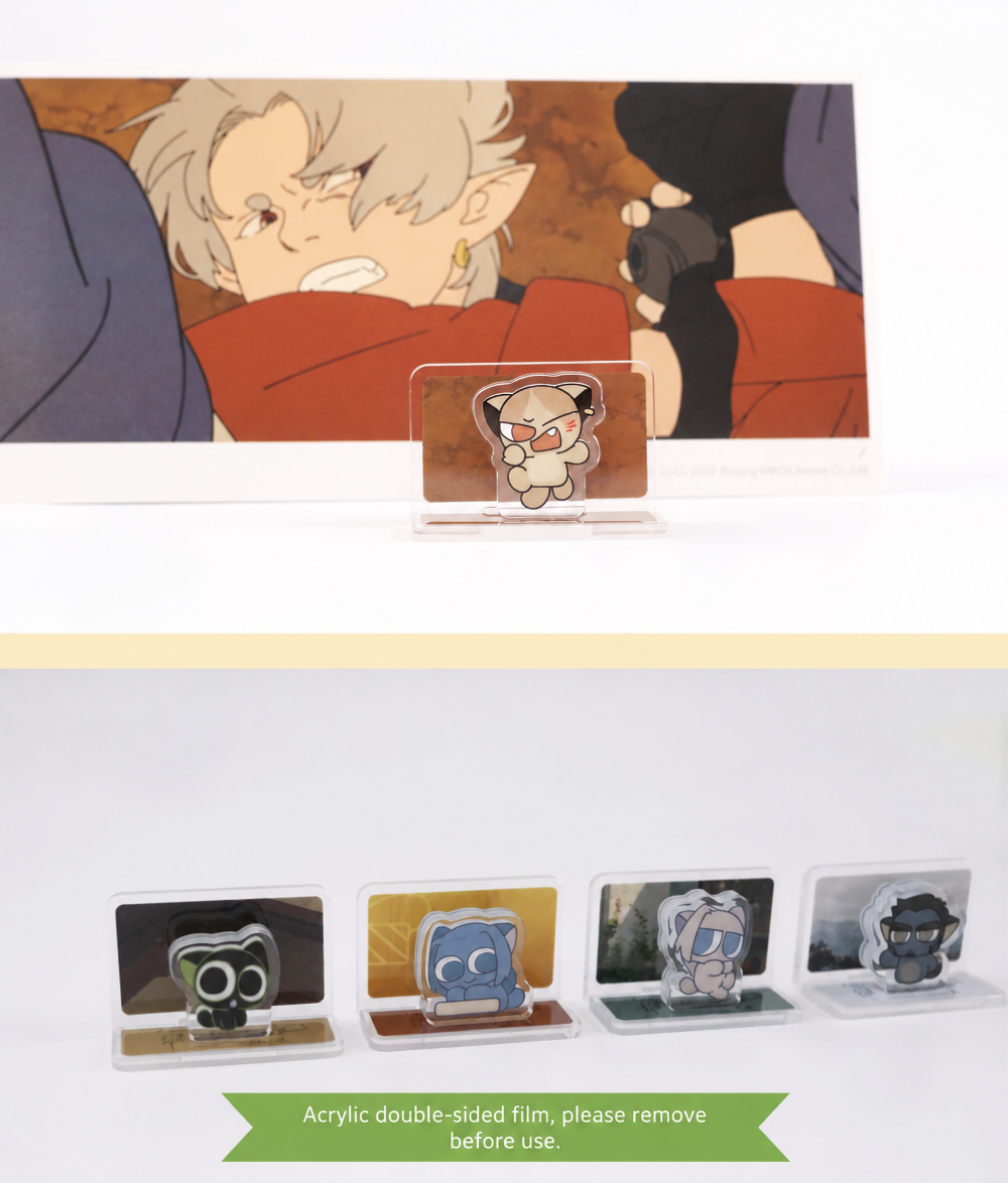 Luo Xiaohei Cat Theater Mini Scene Acrylic Standee