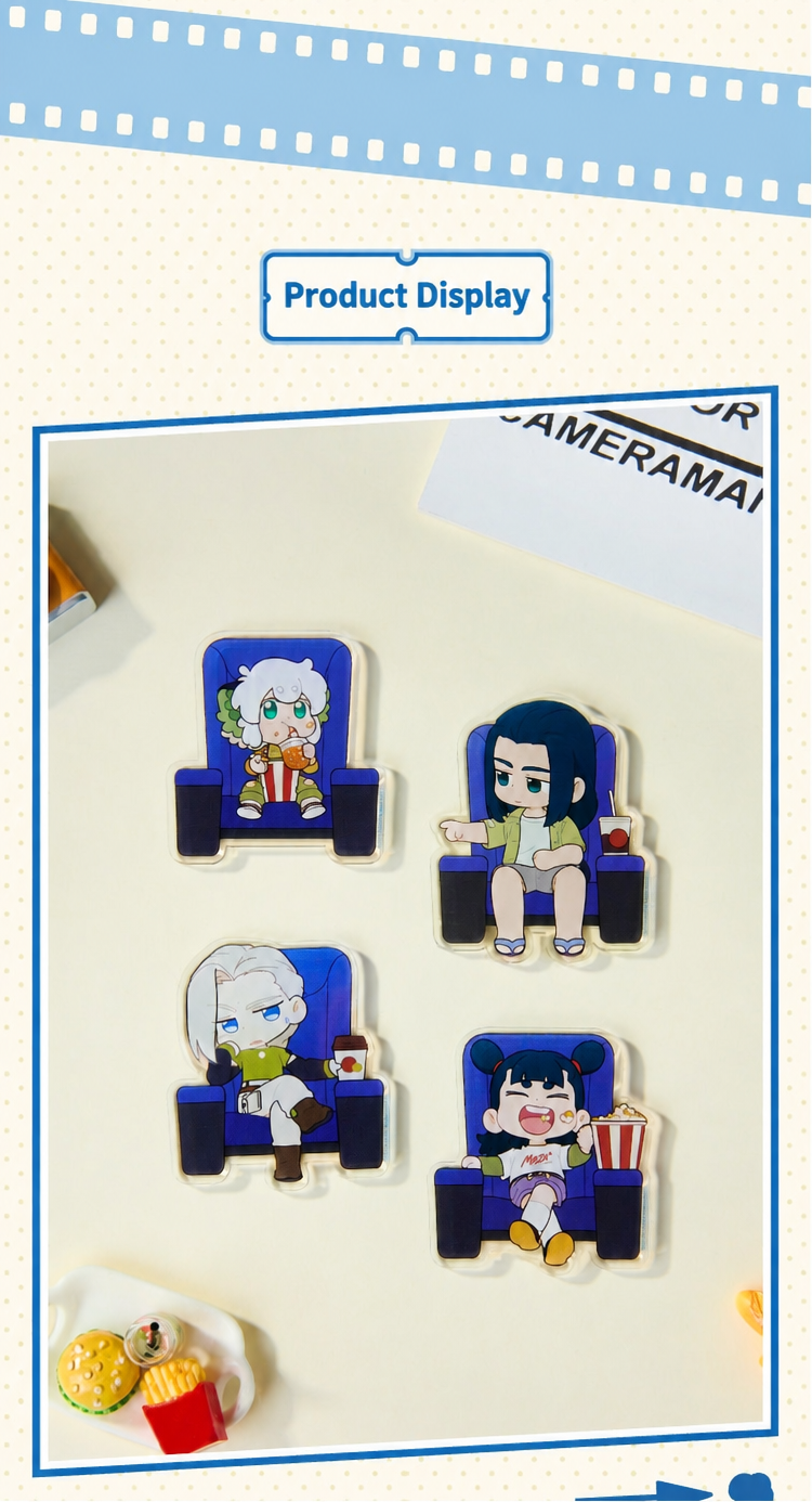 Luo Xiaohei Movie Theater Series Acrylic Refrigerator Magnets