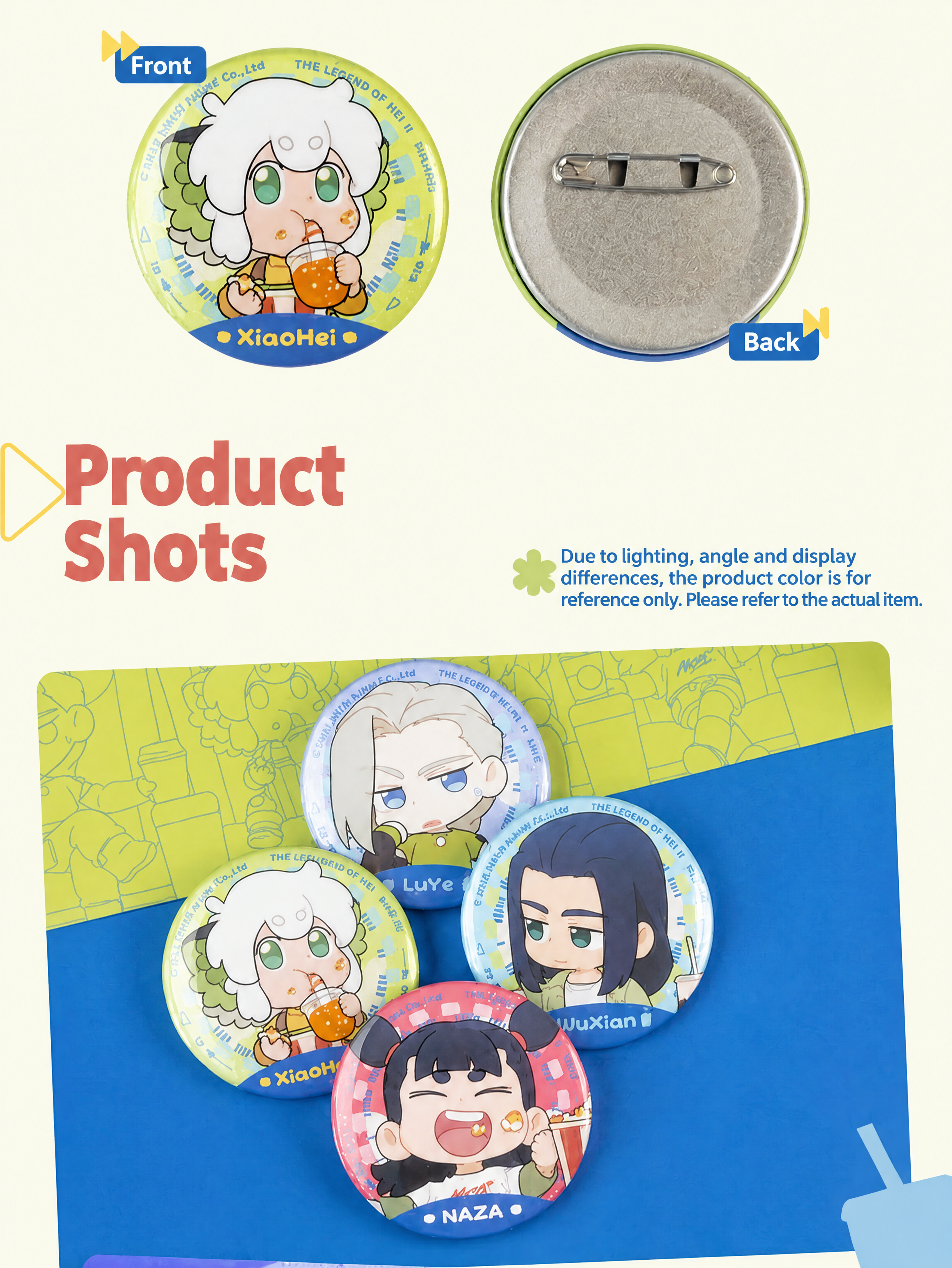 Luo Xiaohei II Movie Time Glitter Pin Badge