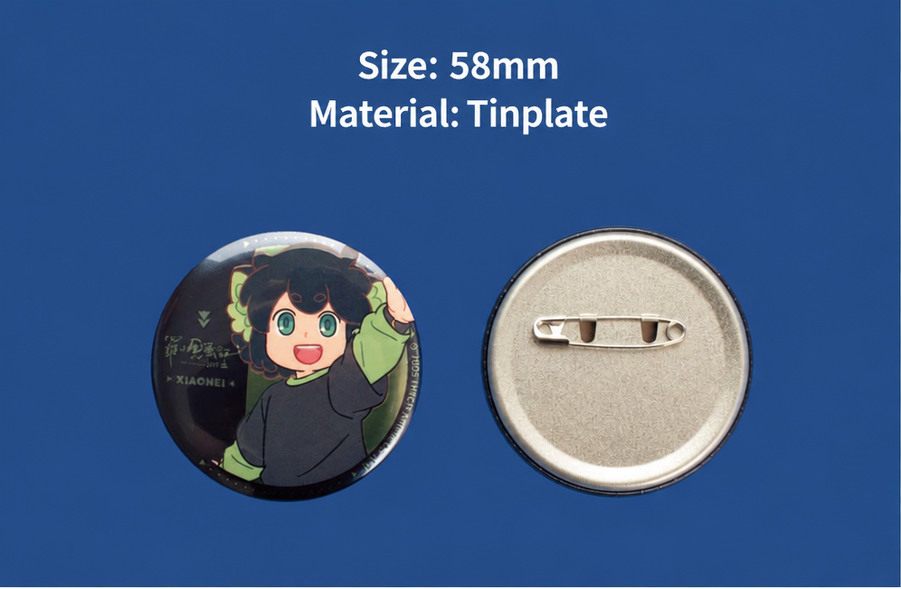 Luo Xiaohei II Character Collectible Button Badge - Anime Tinplate Pin