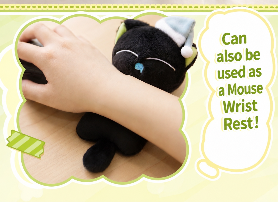Luo Xiaohei The Legend of Hei Sleeping Cat Beanbag Plush Pendant Keychain