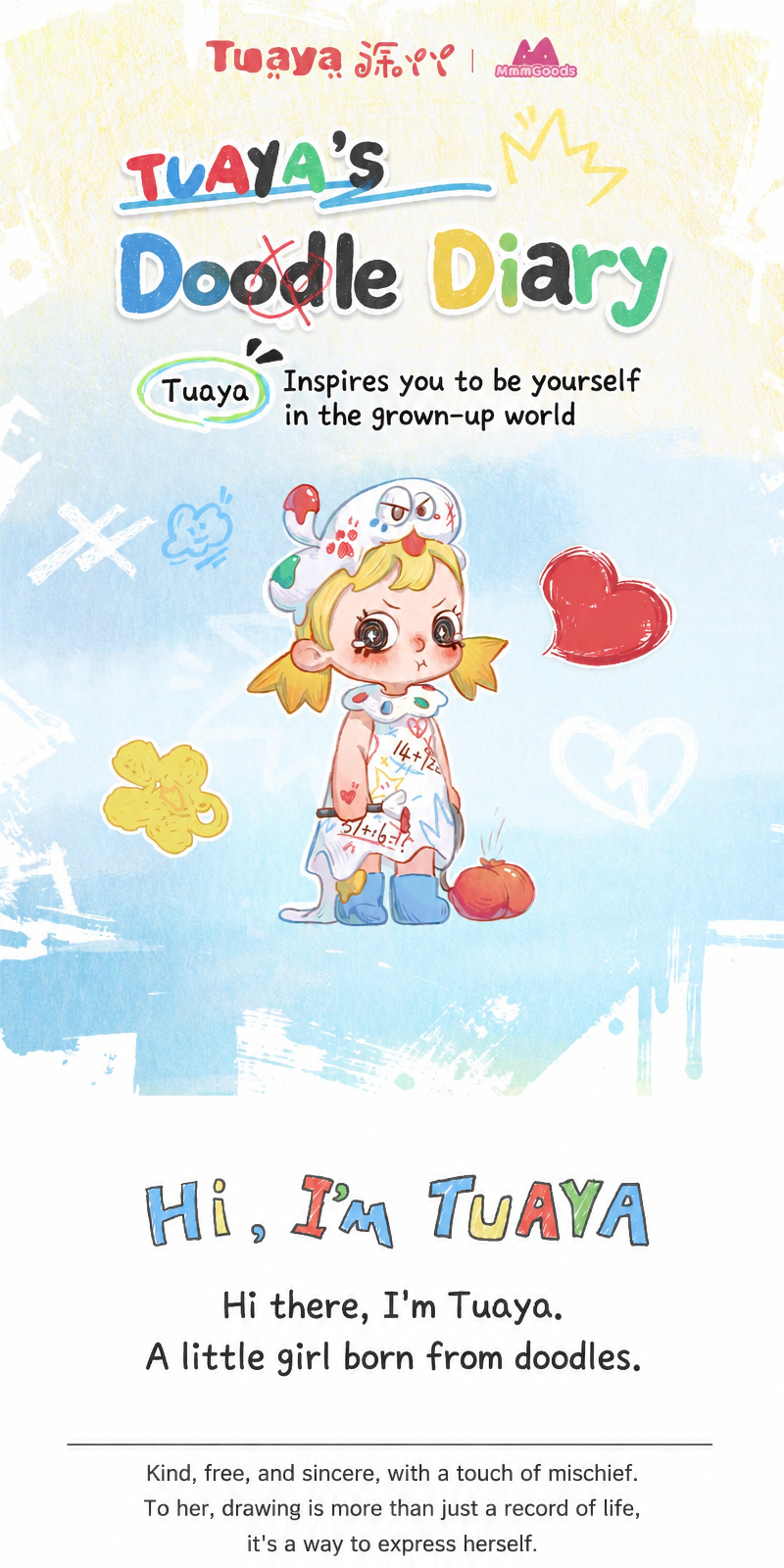 Tuaya Doodle Diary Series Blind Box Collectible Art Toy Figures