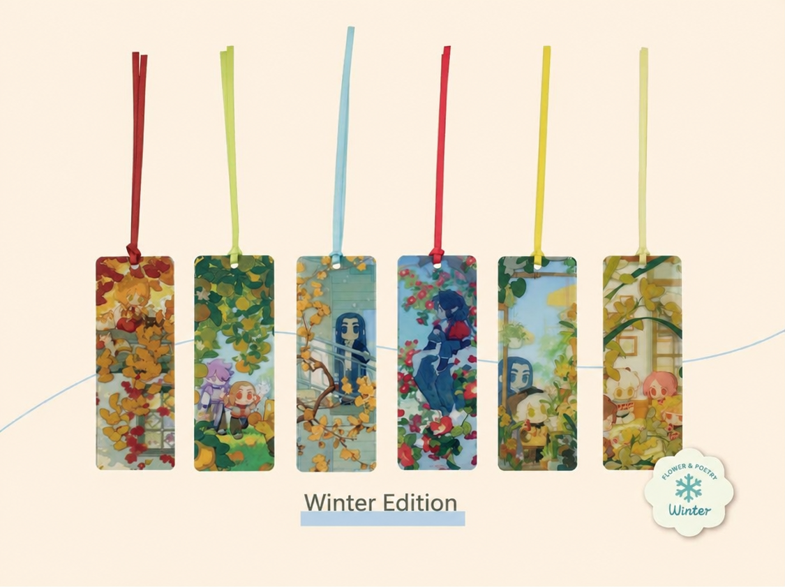 Luo Xiaohei Seasonal Translucent Bookmark