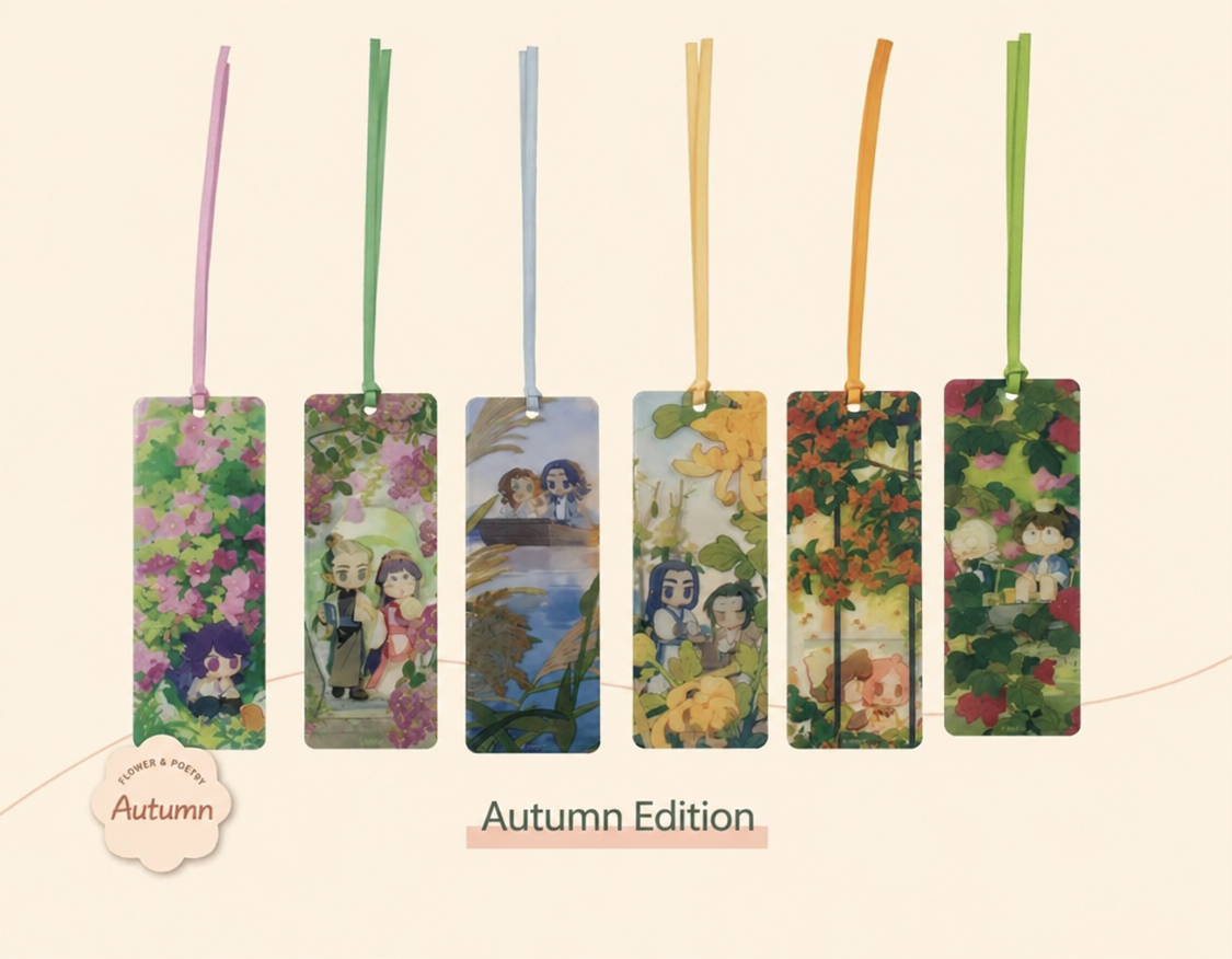 Luo Xiaohei Seasonal Translucent Bookmark