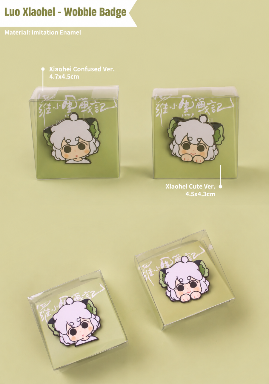 Luo Xiaohei Wobble Badge Interactive Metal Enamel Pin Collection